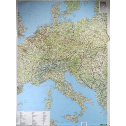 Europa Środkowa Pol-drog. 1:2mlnF&B Mapa ścienna