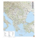 Bałkany/Europa południowo-wschodnia drogowa 92x102cm. Mapa ścienna.