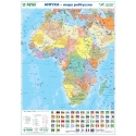 Afryka polityczna i fizyczna 104x138 cm. Mapa ścienna dwustronna.