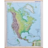Ameryka Północna 1:7,4mln Meridian Mapa ścienna 122x154cm fizyczna