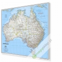 Australia 81x70 cm. Mapa w ramie aluminiowej.