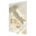 Włochy exclusive 64x88 cm. Mapa w ramie aluminiowej.