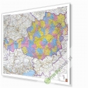 Austria/Słowenia Administracyjno-drogowa 120x90 cm. Mapa magnetyczna.