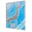 Japonia 68x74cm. Mapa magnetyczna.
