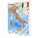 Włochy Administracyjna z kodami pocztowymi 98x119cm. Mapa magnetyczna.