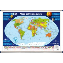 Świat Polityczny 98x70cm. Mapa ścienna.