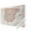 Hiszpania i Portugalia exclusive 86x57 cm. Mapa w ramie aluminiowej.
