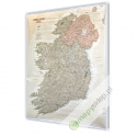 Irlandia Północna i Południowa exclusive 78x92cm. Mapa w ramie aluminiowej.