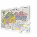 Słowacja administracyjno-drogowa 137x95 cm. Mapa w ramie aluminiowej.