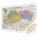 Słowacja Administracyjno-drogowa 137x95 cm. Mapa do wpinania.