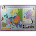 Europa w dobie Rewolucji Francuskiej/Europa w epoce absolutyzmu oświeconego 160x120cm. Mapa ścienna dwustronna.