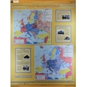 II Wojna Światowa w Europie/Polska podczas II wojny światowej 120x160cm. Mapa ścienna dwustronna.