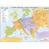 Odbudowa Państwa Polskiego/Europa podczas I Wojny Światowej 146x100cm. Mapa ścienna dwustronna.