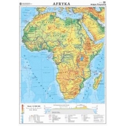 Afryka ogólnogeograficzna 110x150cm. Mapa magnetyczna.
