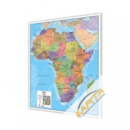 Afryka Polityczna 106x120cm. Mapa magnetyczna.