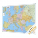 Europa Polityczno-drogowa 170x120 cm. Mapa do wpinania.