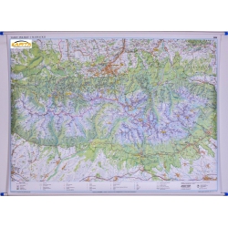 Tatry Polskie i Słowackie 154x110cm. Mapa ścienna.