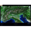Alpy - Panorama satelitarna 105x71cm. Mapa ścienna.