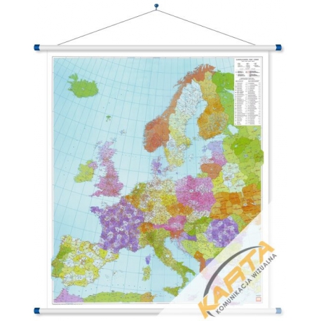 M-DR Europa Kodowa 1:3,7 mln. F&B Mapa ścienna 96x114cm