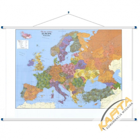Europa kodowa  160x120cm.Mapa ścienna