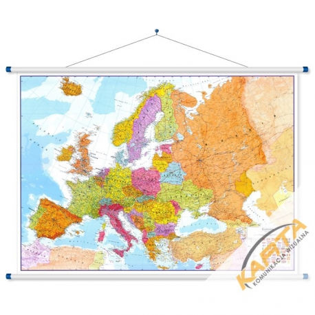 Europa Pol-drog. 175x125cm. Mapa ścienna