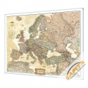 Europa Polityczna exclusive 117x91cm. Mapa w ramie aluminiowej.