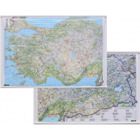 M-DR Turcja dwustronna drogowa F&B Mapa scienna 1:800 tys 115x90