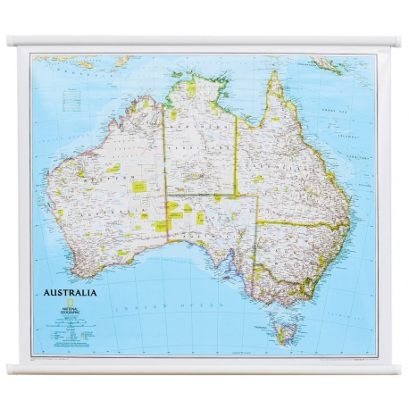 Australia  84x60cm. Mapa scienna