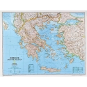 Grecja i Morze Egejskie 82x60cm. Mapa ścienna.