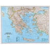 M-DR Grecja oraz poł. Albania  Macedonia Mapa scienna 1:14 mln NG 82x60
