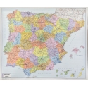 Hiszpania i Portugalia kodowa 110x90cm. Mapa ścienna.