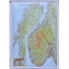 M-DR Norwegia drog-fizyczna 1:1 mln Mapa scienna 78x103cm