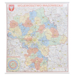 M-DR Woj. Mazowieckie 1:225 tys. Jokart Mapa ścienna