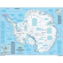 Antarktyda fizyczna 160x120cm. Mapa ścienna.