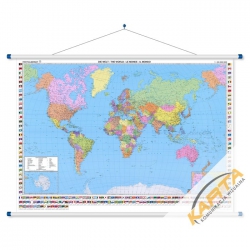 M-DR Świat Polityczny 1:35 mln. F&B Mapa ścienna 123x87cm