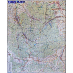 Beskid Śląski Plan.Mapa ścienna