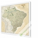 Brazylia ekskluzywna 108x98 cm. Mapa do wpinania.