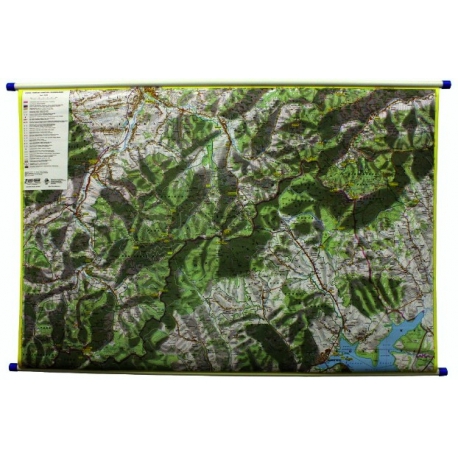 Beskid Żywiecki 104x70cm. Mapa ścienna