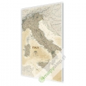 Włochy ekskluzywna 64x88cm. Mapa do wpinania.
