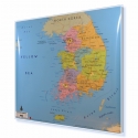 Korea Południowa administracyjno-drogowa 113x98 cm. Mapa w ramie aluminiowej.