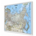 Rosja, państwa niepodległe i byłego ZSRR  84x60,5cm. Mapa w ramie aluminiowej.