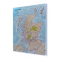 Szkocja 81x92 cm. Mapa w ramie aluminiowej.