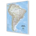 Ameryka Południowa 96x118cm. Mapa w ramie aluminiowej.