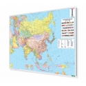 Azja polityczna 164x122cm. Mapa w ramie aluminiowej.