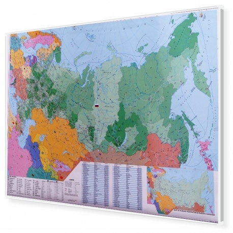 Rosja kodowa 140x100cm. Mapa magnetyczna.
