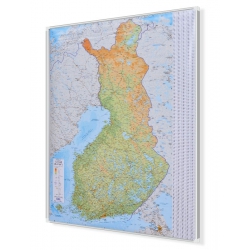 MAG Finlandia drog-fiz. 1:1mln Mapa magnetyczna 88x122cm Karttakeskus