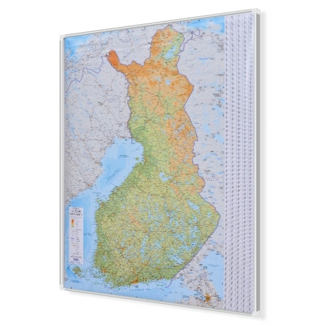 MAG Finlandia drog-fiz. 1:1mln Mapa magnetyczna 88x122cm Karttakeskus