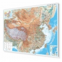 Chiny fizyczno-drogowa 125x90cm. Mapa magnetyczna.