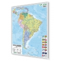 Ameryka Południowa polityczna 104x140cm. Mapa magnetyczna.