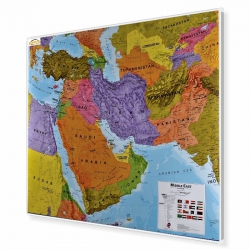 Bliski Wschód polityczna 118x98cm. Mapa magnetyczna.
